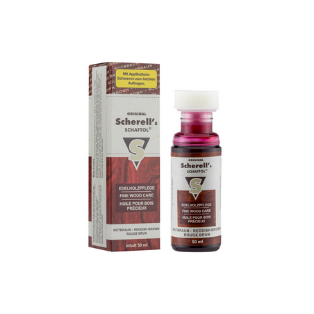 SCHAFTOL HUILE POUR BOIS PRECIEUX ROUGE BRUN 50ML