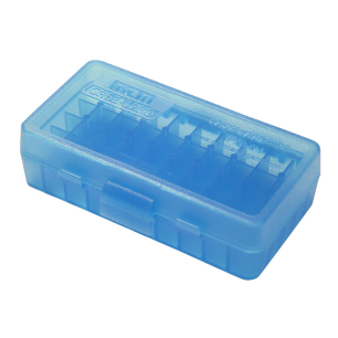 MCM CASE-GARD BOITE A MUNITION 50 CARTOUCHES A GTLISSIÉRES POUR 9MM