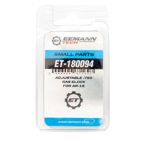 EEMANN TECH ADJUSTABLE .750 GAS BLOCK FOR AR-15