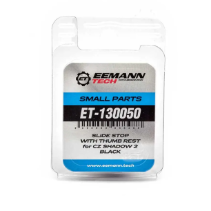 EEMANN TECH SLIDE STOP WITH THUMB REST FOR CZ SHADOW 2 - BLACK