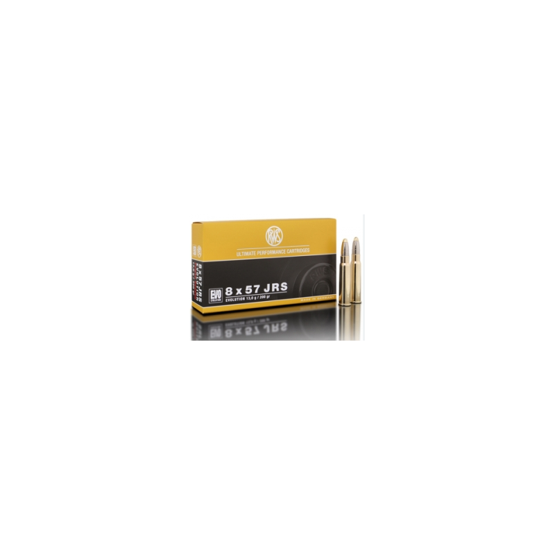 CARTOUCHES RWS 8x57 JRS HMK 12,1g CARTOUCHES RWS 8x57 JRS HMK 12,1g