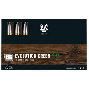 CARTOUCHES RWS 9,3X62 EVO GREEN 11,9G
