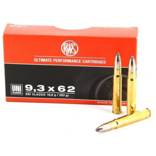 CARTOUCHES RWS UNI CLASSIC 9.3X62 293GR 19G