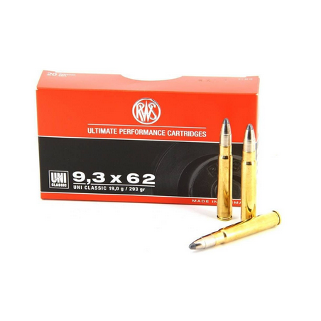 CARTOUCHES RWS UNI CLASSIC 9.3X62 293GR 19G