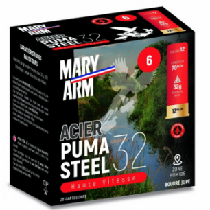 CARTOUCHES MARY ARM ACIER PUMA STEEL 32 CAL 12 N 6