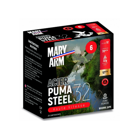 CARTOUCHES MARY ARM ACIER PUMA STEEL 32 CAL 12 N 6