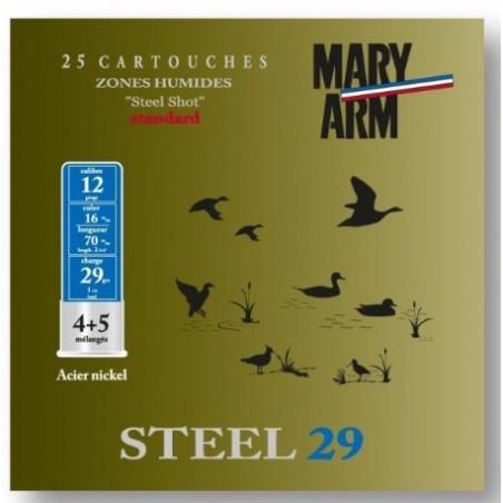 CARTOUCHES MARY ARM STEEL 29 CAL 12 N5+6