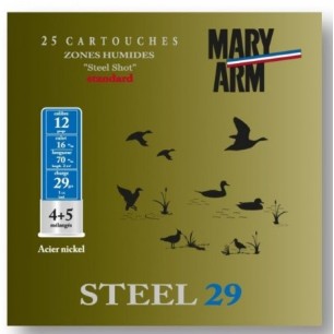CARTOUCHES MARY ARM STEEL 29 CAL 12 N7+8