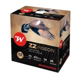 CARTOUCHES WINCHESTER ZZ PIGEON CAL 12/70 36G N°6