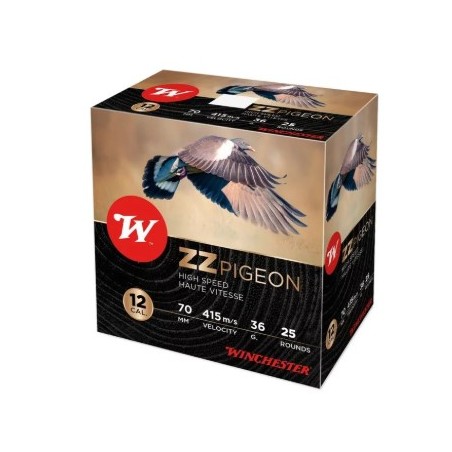 CARTOUCHES WINCHESTER ZZ PIGEON CAL 12/70 36G N°6