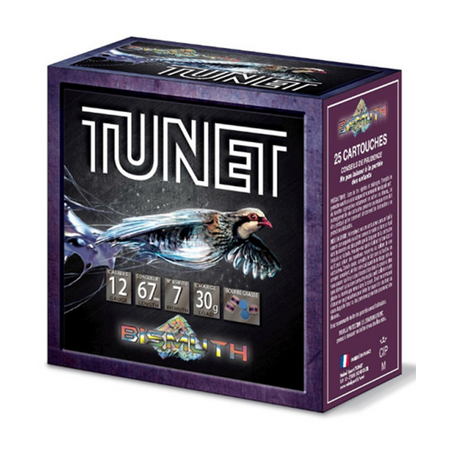 CARTOUCHES TUNET BISMUTH PERDRIX 30GR 12/67 N°7