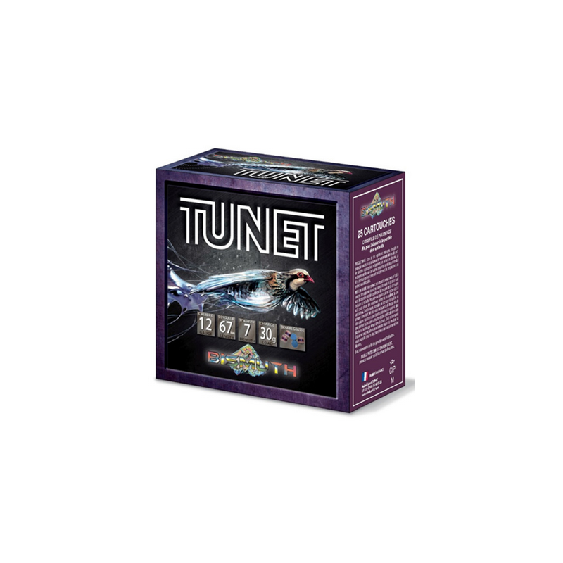 CARTOUCHES TUNET BISMUTH PERDRIX 30GR 12/67 N°5