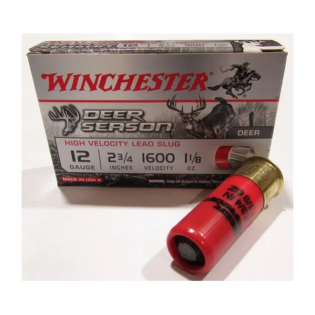 CARTOUCHES WINCHESTER SLUG DEER SEASON 12-70 70MM 35g 5/100