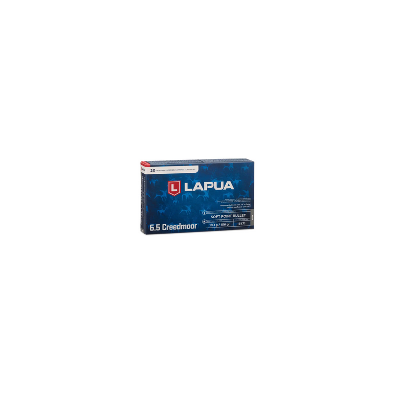 LAPUA 6.5 CREEDMOR 156 GR X 20 LAPUA 6.5 CREEDMOR 156 GR X 20