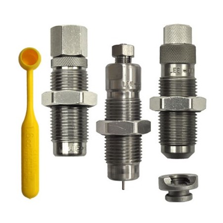 JEU DOUTILS 3P CARBURE LEE AVEC SUPPORT DOUILLE 45ACP