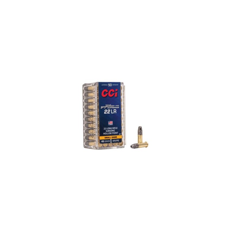 CCI 22LR 45GR SUPPRESSOR X50