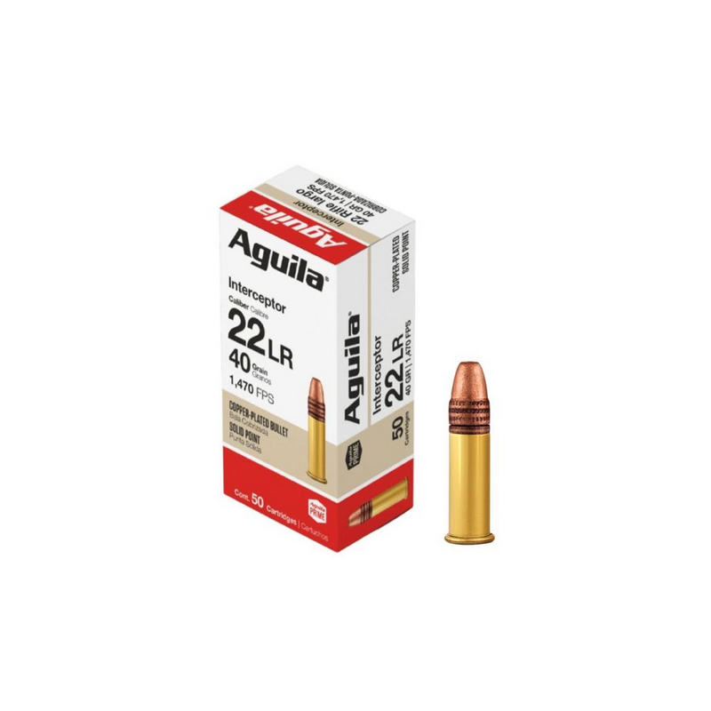 CARTOUCHES AGUILA INTERCEPTOR 22LR X 50