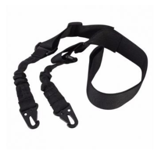 SANGLE DEUX POINTS CLIP BLACK