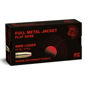 GECO 9x19 FMJ FLAT NOSE 154gr X 50