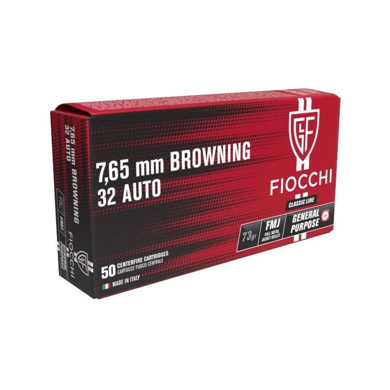 FIOCCHI 7,65 / 32ACP 73GR X 50