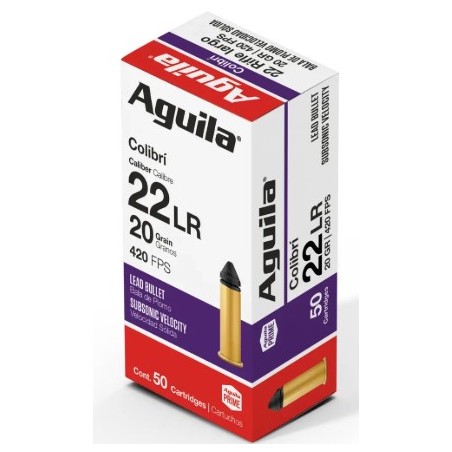 CARTOUCHE AGUILA 22LR 20GR