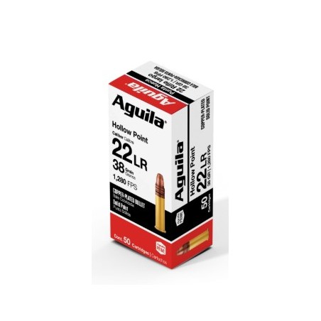 CARTOUCHES AGUILA 22LR 38GR HOLLOW POINT