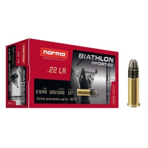 CARTOUCHES NORMA .22 LR BIATH SPORT-22 50P