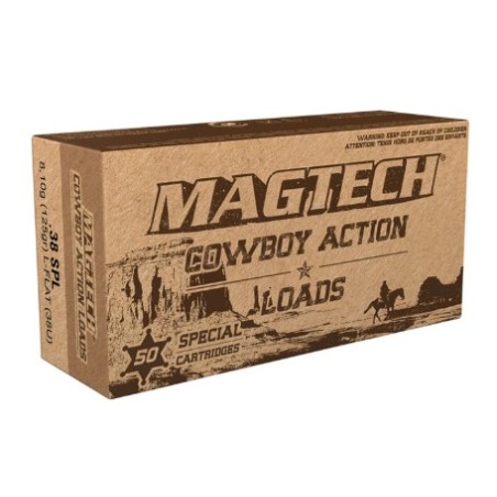 CARTOUCHES MAGTECH COWBOY ACTION 38 SPL 125GR LFN 38