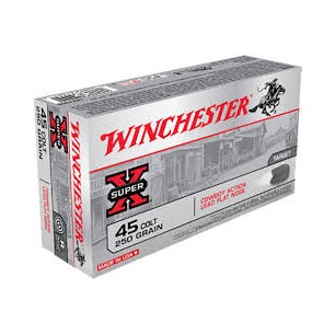 WINCHESTER 45 COLT 250 GR X 50