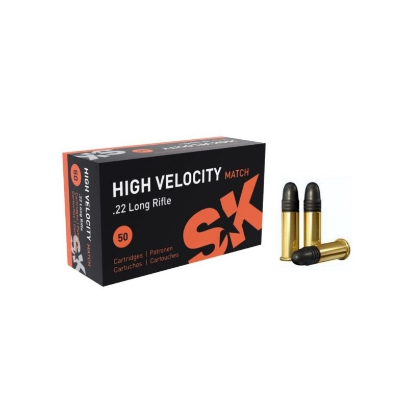 MUNITION SK 22LR HIGH VELOCITY MATCH X 50