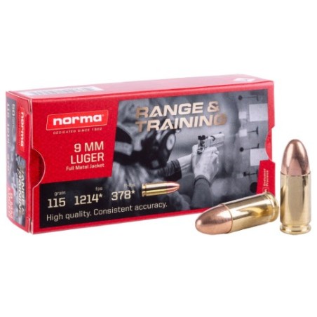 CARTOUCHE NORMA 9X19 115GR XX 50