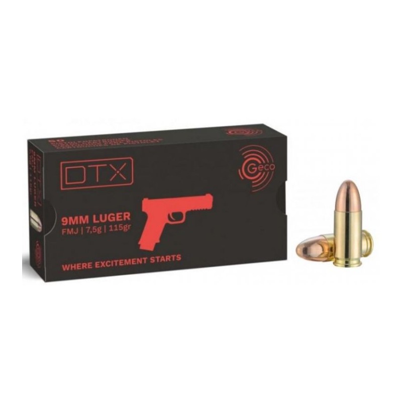 GECO 9MM LUGER 115GR DTX X50 GECO 9MM LUGER 115GR DTX X50