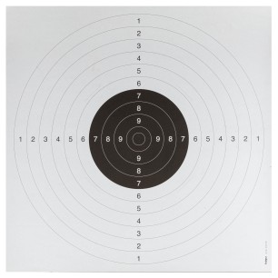 CIBLE  53 x 53 cm C50 BLANC