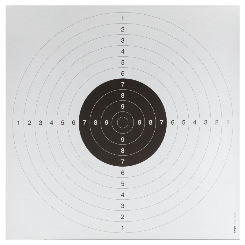 CIBLE  53 x 53 cm C50 BLANC