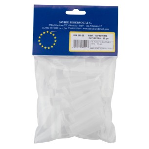 DAVIDE PEDERSOLI EPROUVETTES PLASTIQUE PIETTA POUDRE NOIRE SET DE 15 - 50GRS