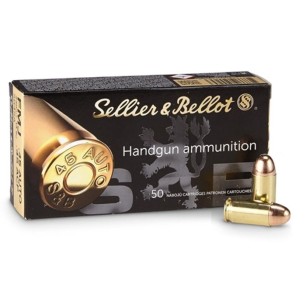 SELLIER BELLOT 45 ACP AUTO FMJ 230GR 14.9G
