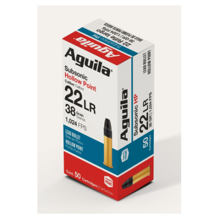 AGUILA 22LR SUBSONIQUE 38gr hp X50