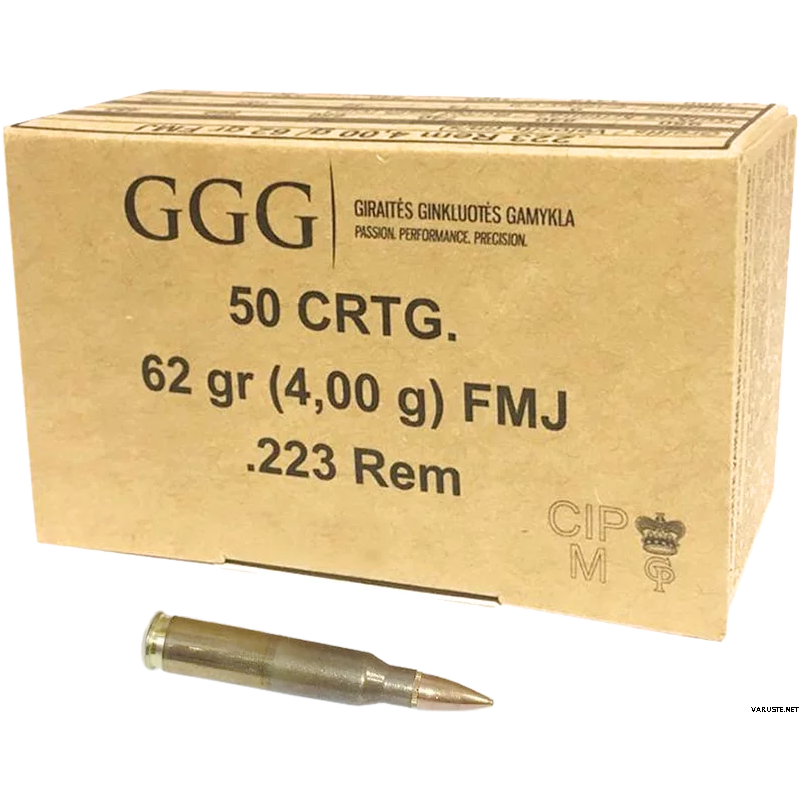 GGG .223 REM FMJ 62GR X 50 GGG .223 REM FMJ 62GR X 50