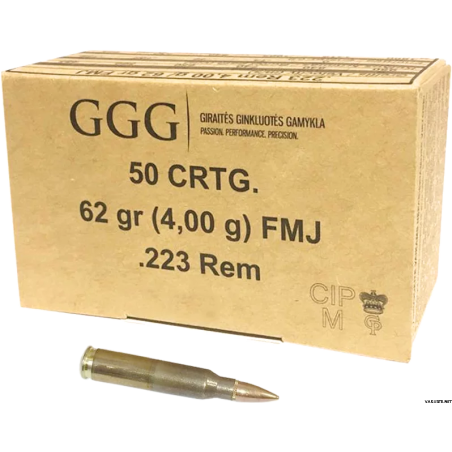 GGG .223 REM FMJ 62GR X 50