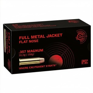 CARTOUCHES 357 MAGNUM GECO 10.2G 158 GR FMJ
