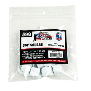 PRO-SHOT 3/4-500 .17-.22CAL. Rimfire 3/4" 500CT
