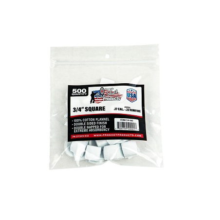 PRO-SHOT 3/4-500 .17-.22CAL. Rimfire 3/4" 500CT