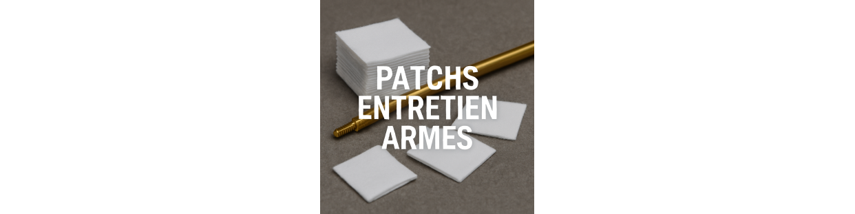 Patchs Nettoyage Armes – Coton, Tissu – Tous Calibres