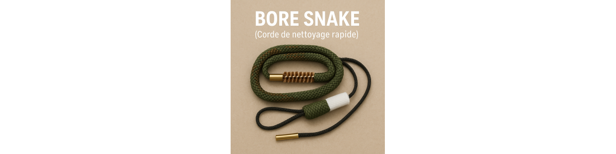 BORESNAKE – Corde de nettoyage rapide pour armes à feu